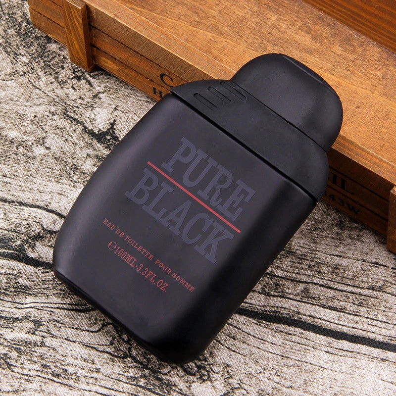 Pure Black Men's Perfume Lasting Fragrance Earth Cologne Refreshing Gentleman Light Perfume Woody Ocean Fragrance Charm 100ml