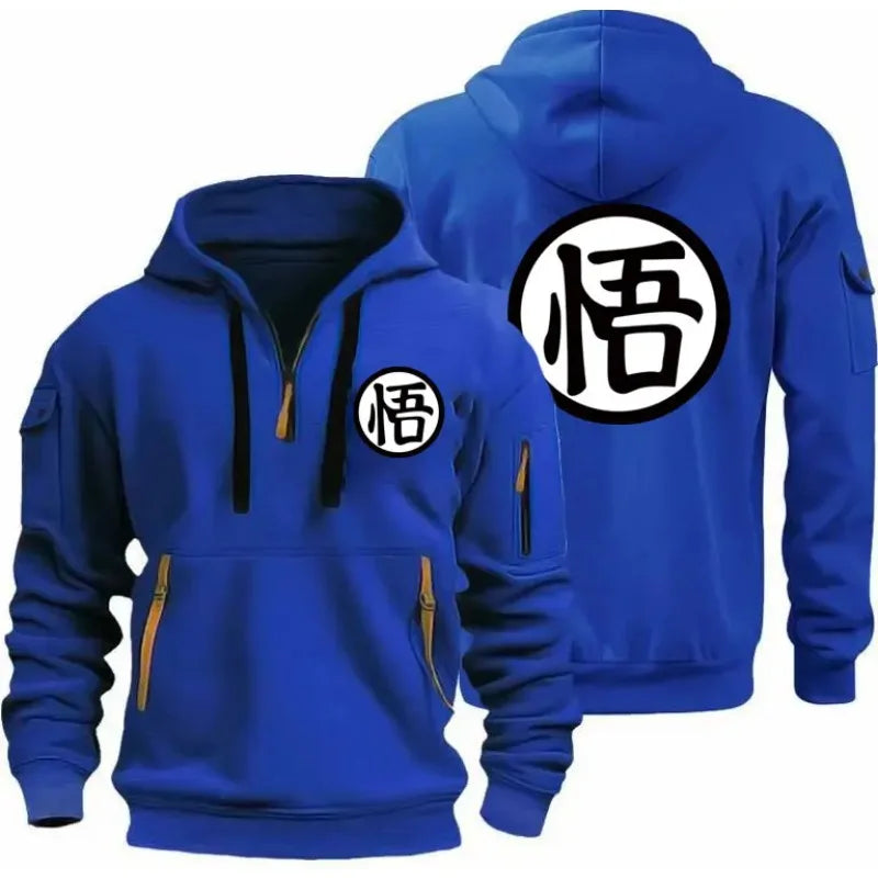 Anime cartoon Wukong printed fashionable hoodie, daily casual pullover, comfortable and versatile sports shirt