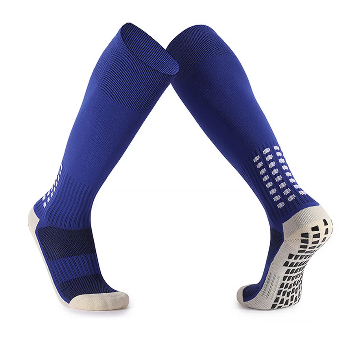 Anti Slip Soccer Knee Socks,Non Slip Football/Basketball/Hockey Sports Grip Socks A Pair