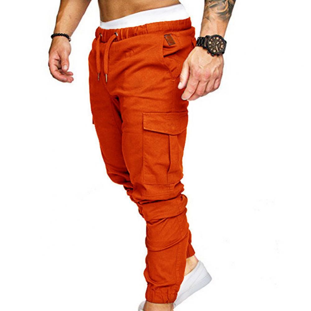 50%HOT2022 New Men's Casual Jogging Pants Solid Color Pocket Pants Sports Pants Men's Trousers Street Hip Halen Jogging Pants