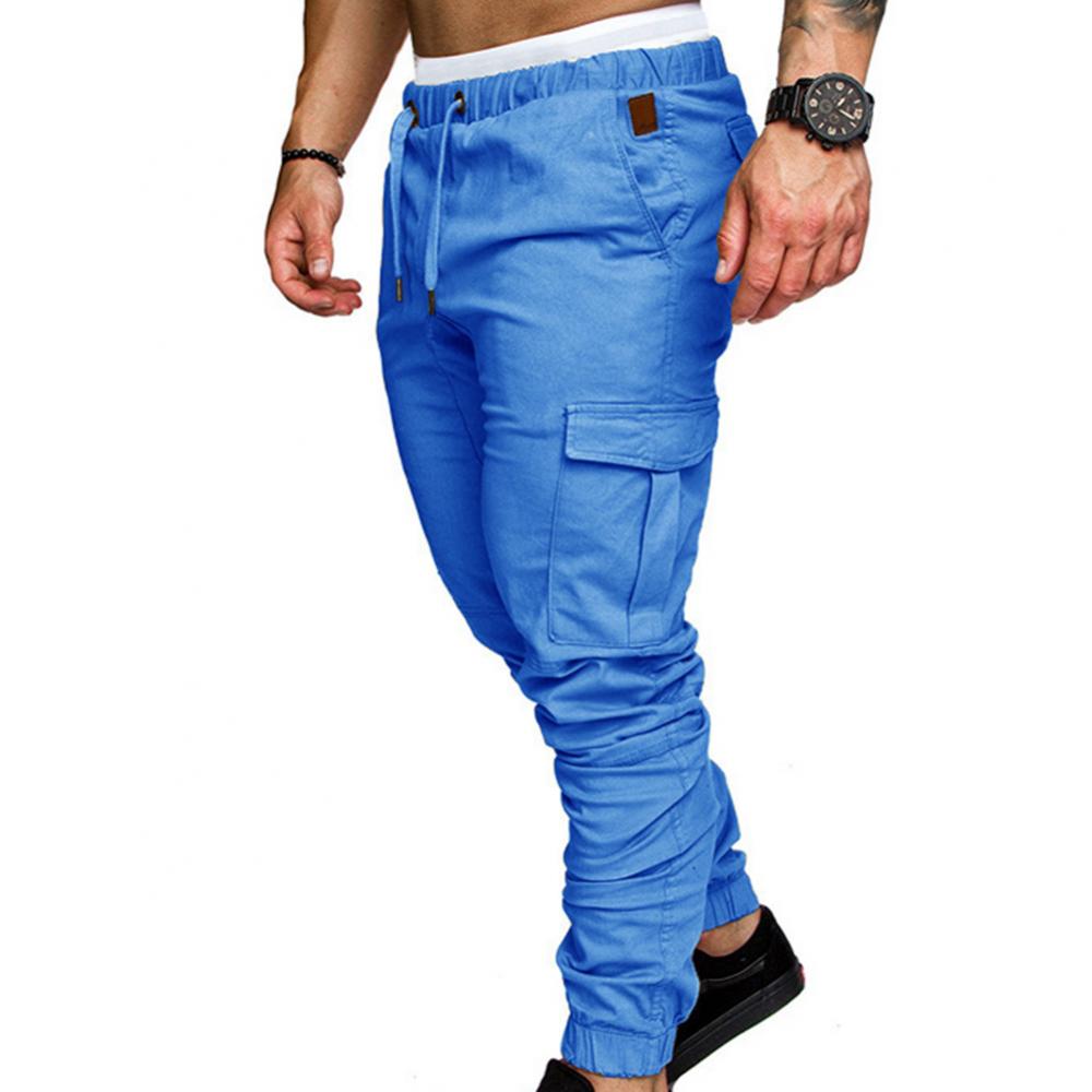50%HOT2022 New Men's Casual Jogging Pants Solid Color Pocket Pants Sports Pants Men's Trousers Street Hip Halen Jogging Pants