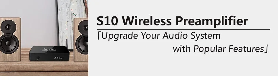 New Arylic S10+ WiFi And Bluetooth 5.0 HiFi Stereo Audio Amplifier With Tadil Airplay DLNA Internet Multiroom Audio Preamplifier
