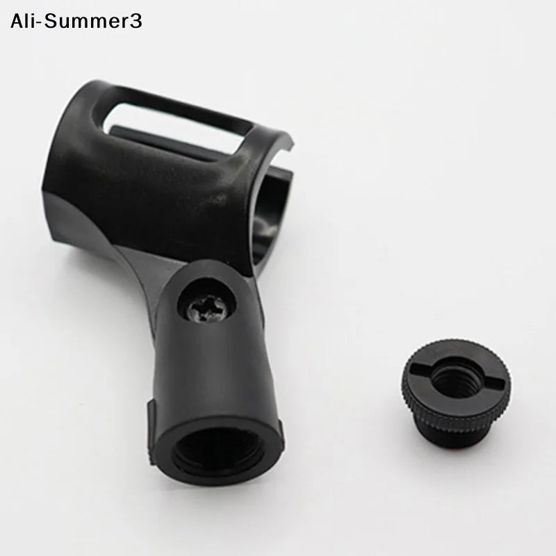 【Ua】Flexible Microphone Stand Holder Mount Wireless Microphone Support Bracket Plastic Soft Smooth Clamp Fixing Accessories