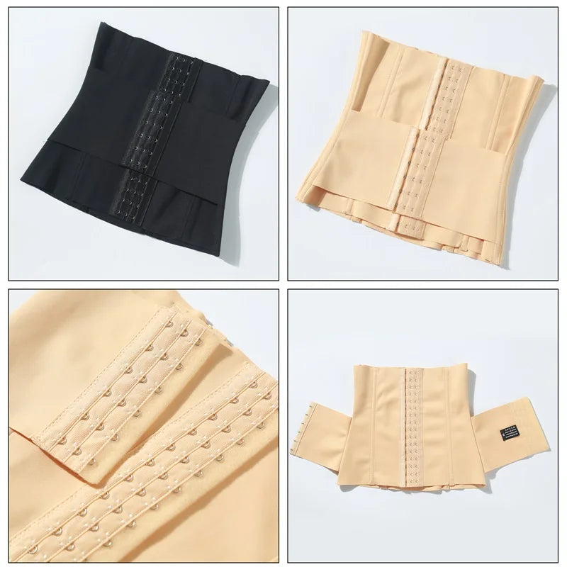 MiiOW Waist Trainer Corset Women's Binders Shapers Tummy Wrap Body Shapewear Breathable Slimming Belt Flat Belly Workout Girdle