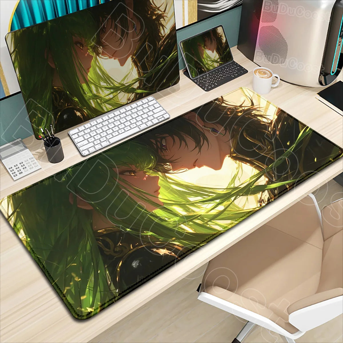 Large Anime Code Geass Mousepad Laptop Gaming Mouse Pad Pc Accessories Deskmat Keyboard Desk Mat Protector Pretty C.C. Mause Pad