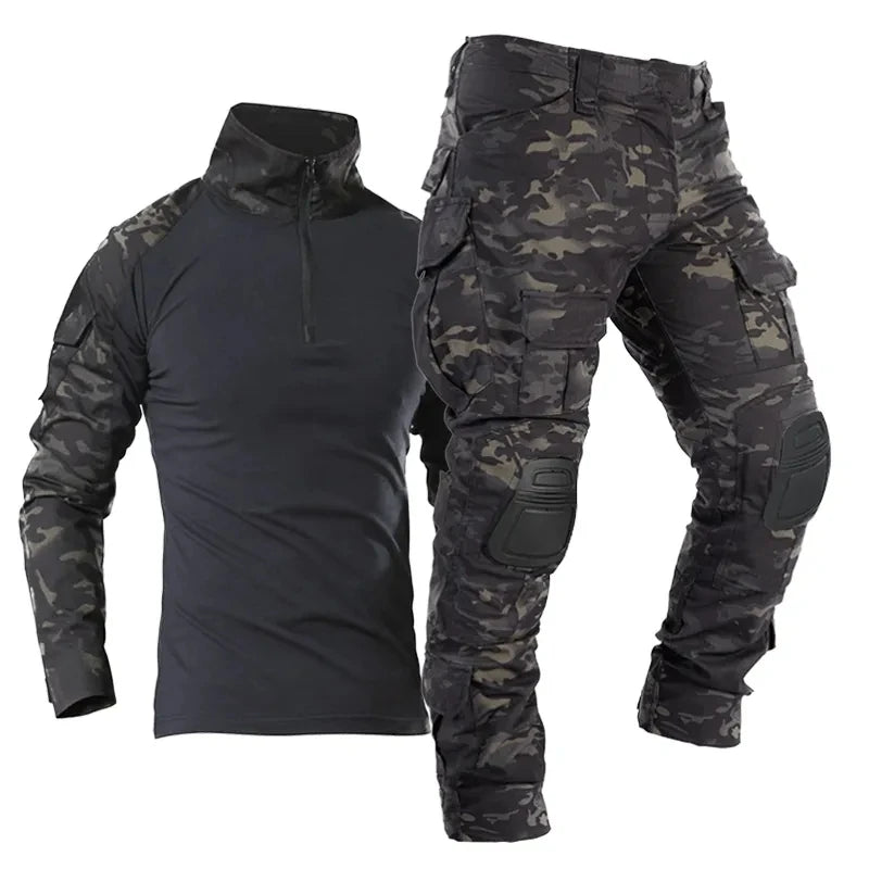 Military Uniform Camouflage Tactical Multicam Suit Men Airsoft Combat Paintball Shirt Coat Pant Soldier Sniper Hunting Clothes