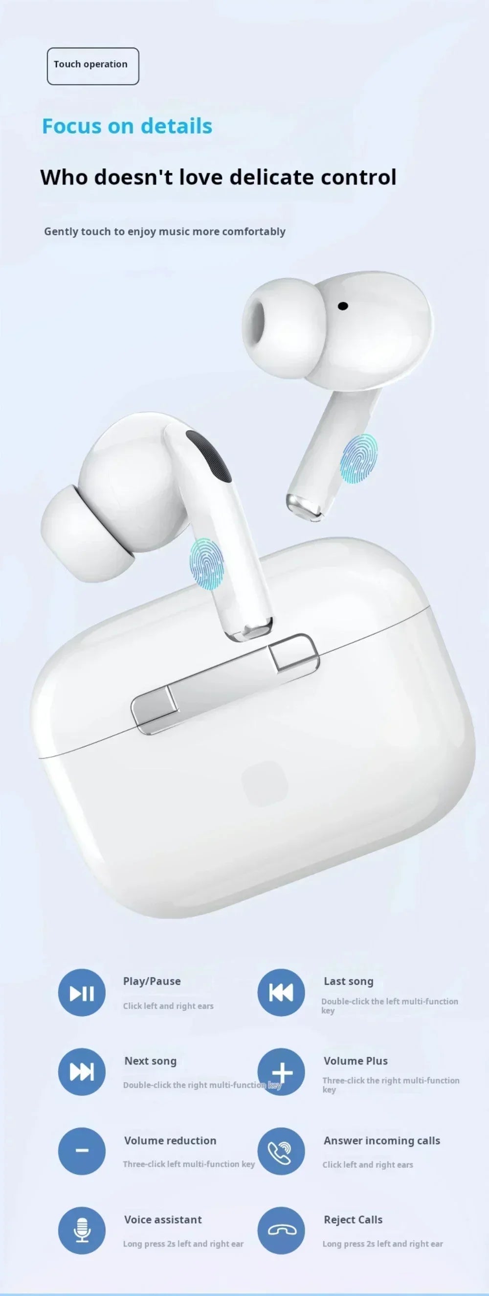 Wireless Bluetooth Earphones IN-Ear EarbudOriginal A7 for Xiaomi Waterproof ENC Noise Headphone With Mic Sports Hifi Headsets