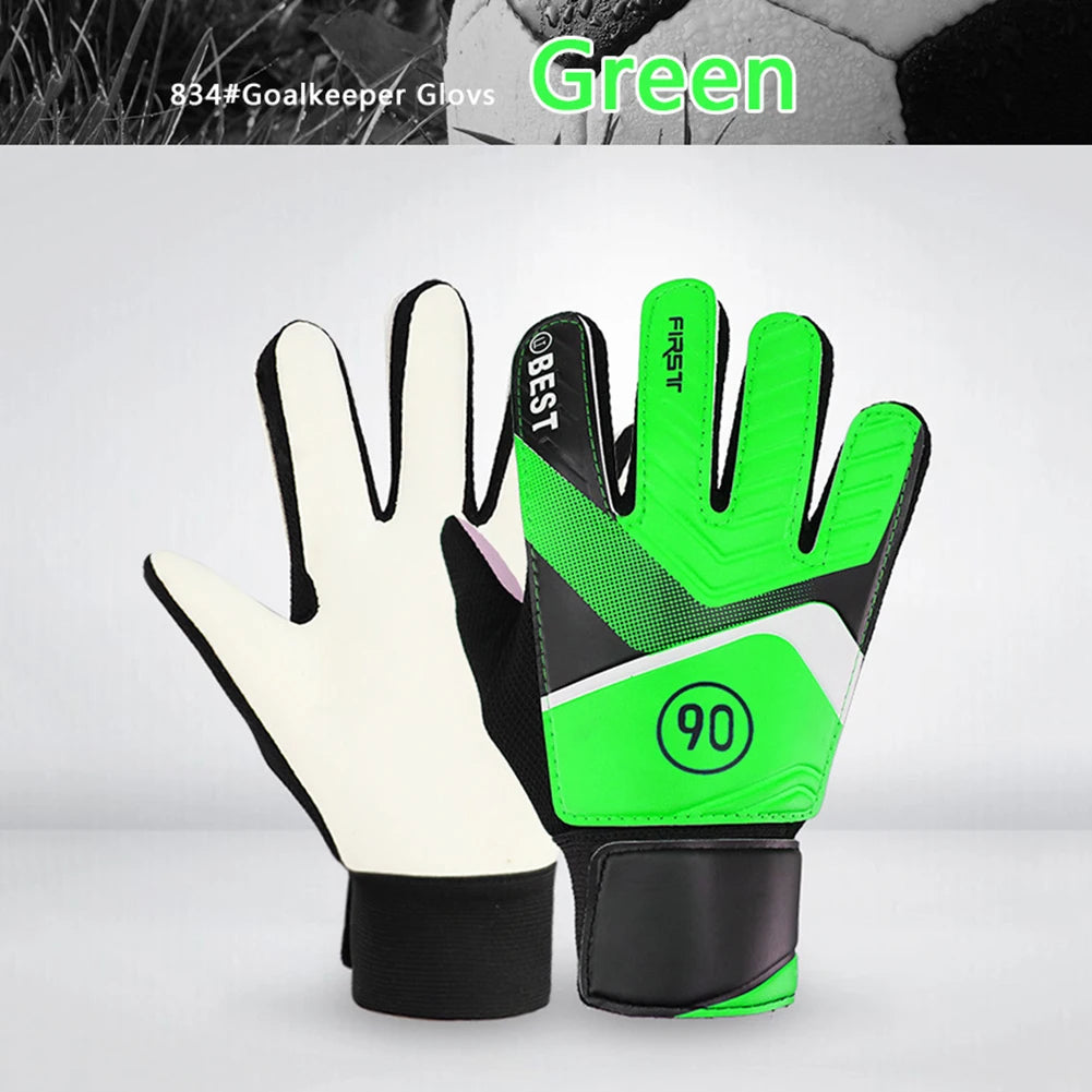 Children's Goalkeeper Gloves Latex Goalkeeper Gloves For Kids Football Goalkeeper Anti-Slip Training Gloves Soccer Goalie Gloves
