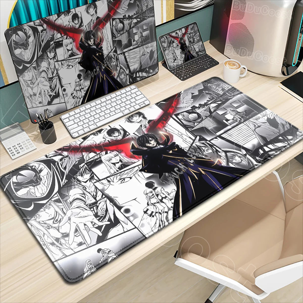 Large Anime Code Geass Mousepad Laptop Gaming Mouse Pad Pc Accessories Deskmat Keyboard Desk Mat Protector Pretty C.C. Mause Pad