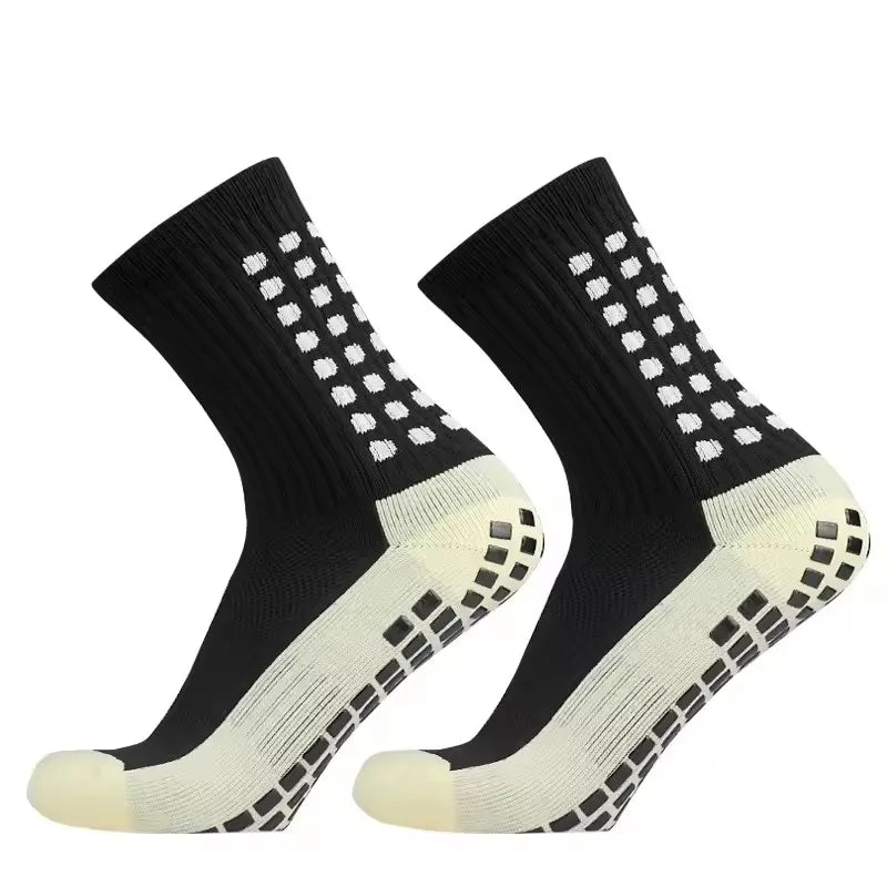Men's New Football Socks Outdoor Sports Grabbing Socks Silicone Anti Slip Socks Football Basketball Sports Socks