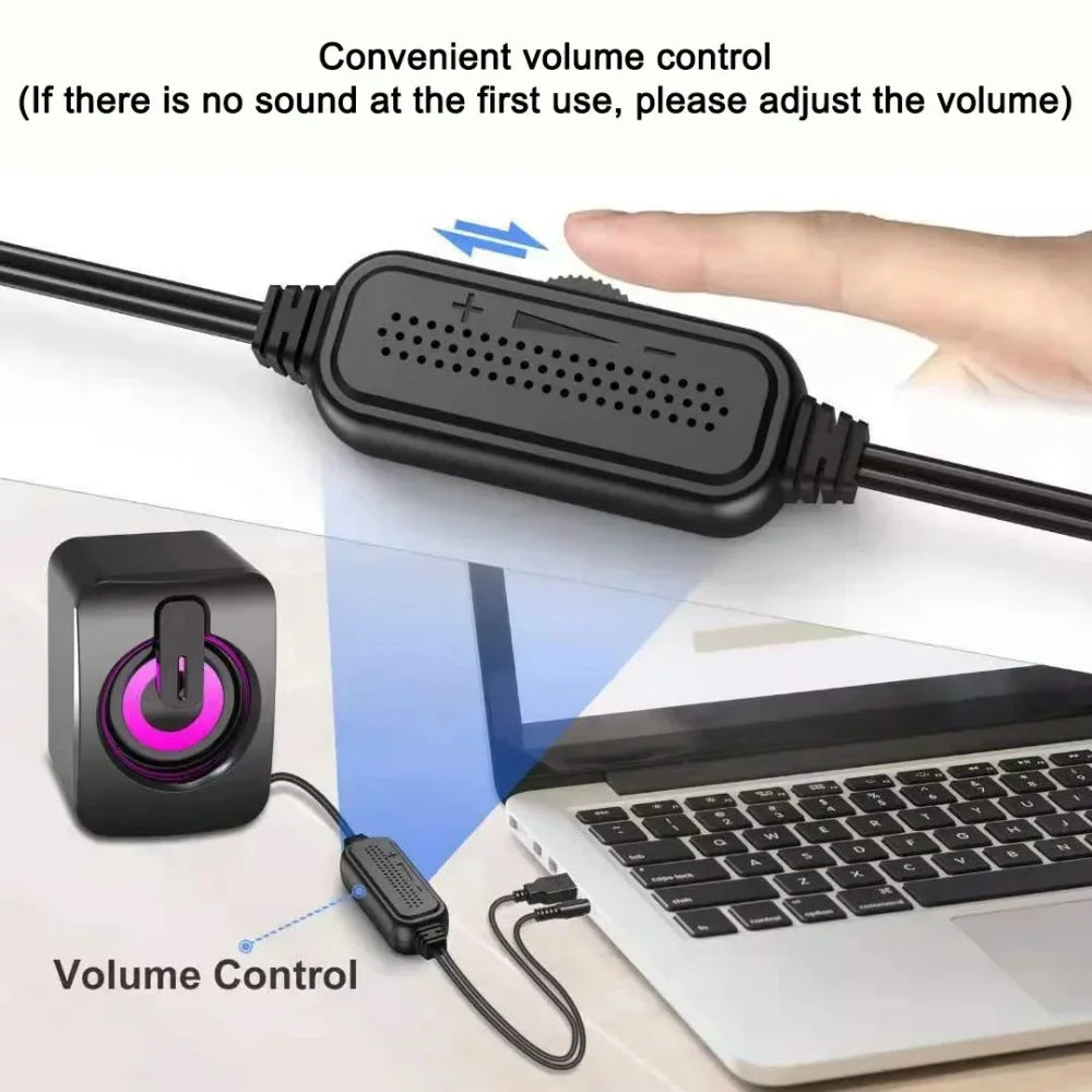 Mini Speaker For Computer PC Laptop Desktop Caixa De Som Sound Box Music Audio System Column Coluna Stereo Set Bocina Acoustics﻿