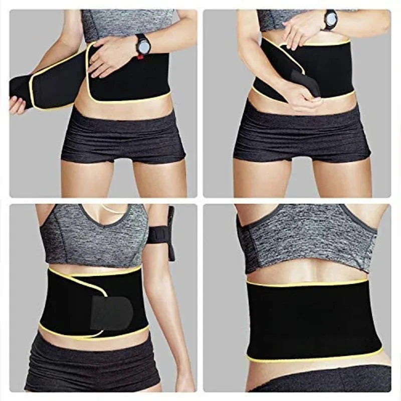 Woman Men Waist Trainer Sauna Sweat Belt Belly Corsets Control Sport Burner Workout Weight Loss Slimming Body Shaper Exercise