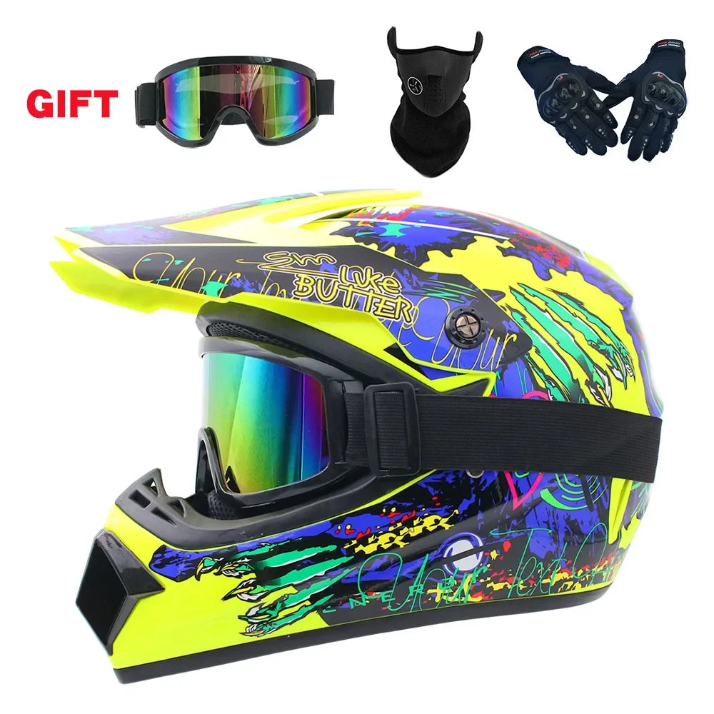 Full Face Motorcycle Helmet Off-road Motorbike Free Shipping Send 3 Gifts Downhill AM DH Cross Capacete Motocross Casco helmets