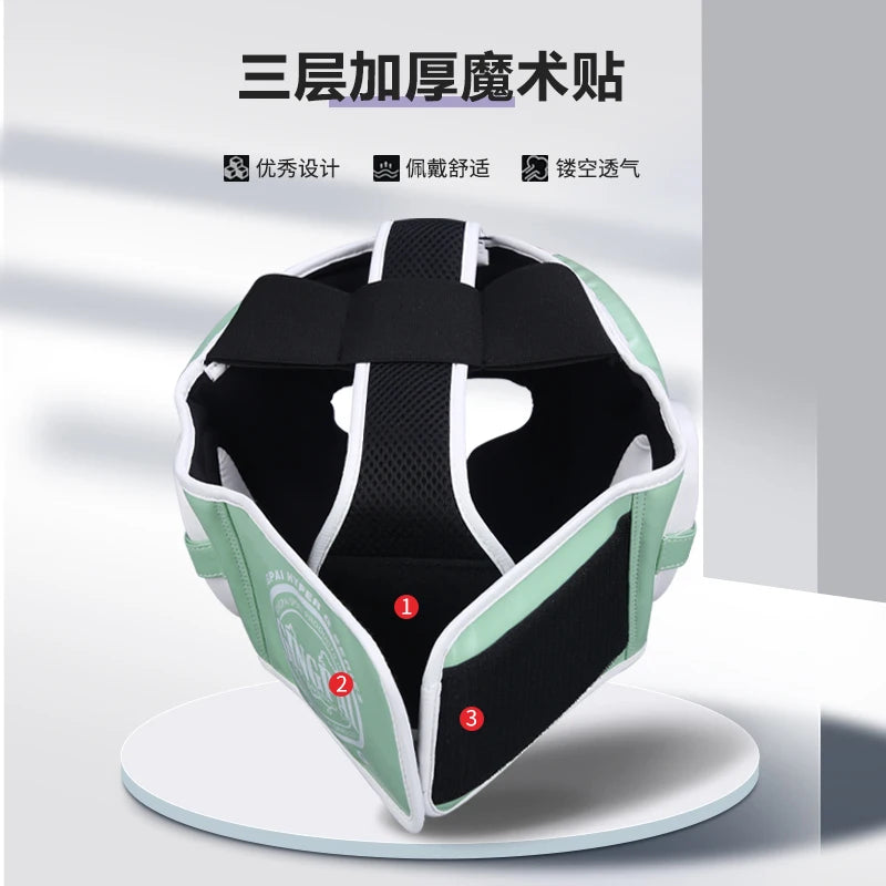 Boxing MMA Safety Helmet Head Gear Protectors Adult Child Training Headgear Muay Thai Kickboxing Full-covered Helmets Kids Adult