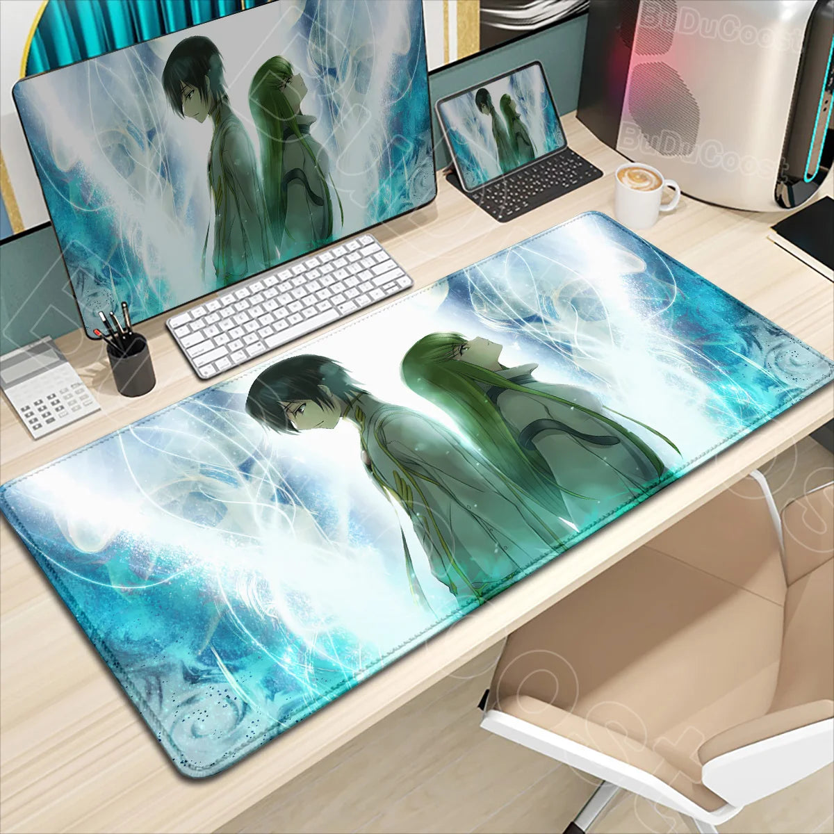 Large Anime Code Geass Mousepad Laptop Gaming Mouse Pad Pc Accessories Deskmat Keyboard Desk Mat Protector Pretty C.C. Mause Pad