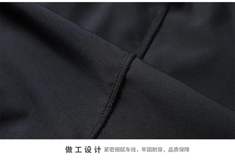 Men's Casual Shorts for Sports Ice Silk Fitness Beach Shorts Breathable Elastic Waist Quick Dry Zipper Pocket Running Shorts Men