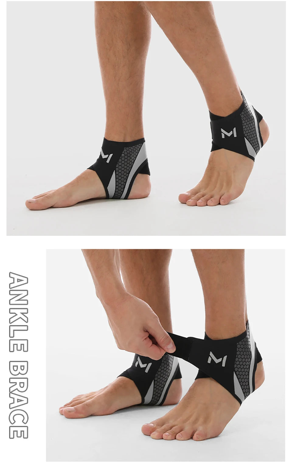 GOBYGO 1Pcs Ankle Protectors Running Joint Strain Ankle Wear Tear Anti-fracture Ankle Protector Basketball Soccer Men Women