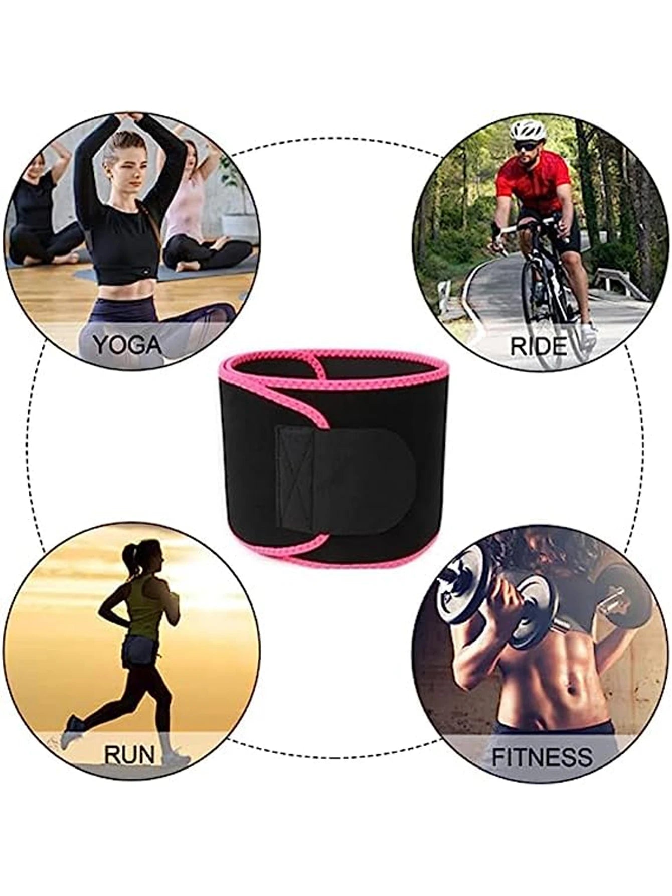 Woman Men Waist Trainer Sauna Sweat Belt Belly Corsets Control Sport Burner Workout Weight Loss Slimming Body Shaper Exercise