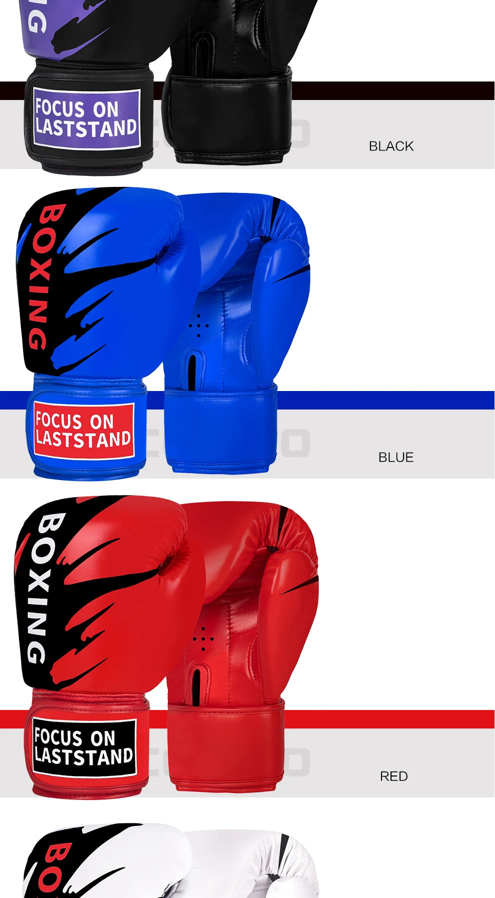 6/8/10/12oz Kids Women/Men Boxing Gloves Sanda Sparring Muay Thai MMA Karate Punch Training Mitts Kickboxing Guantes De Boxeo