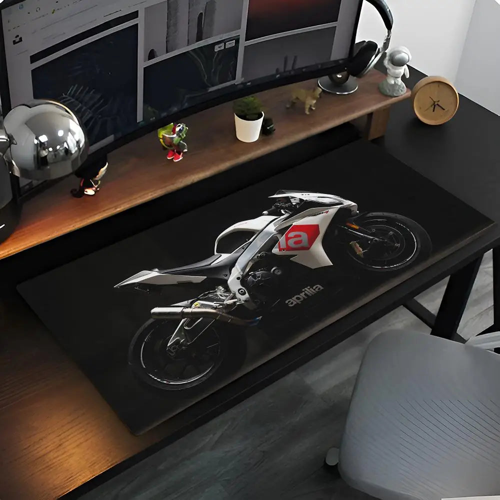 M-Motorcycle Logo A-Aprilia Mouse Pad Anime game mause pads cs lol XXL Home HD Computer Desk Mats Carpet Gamer Office Laptop Sof