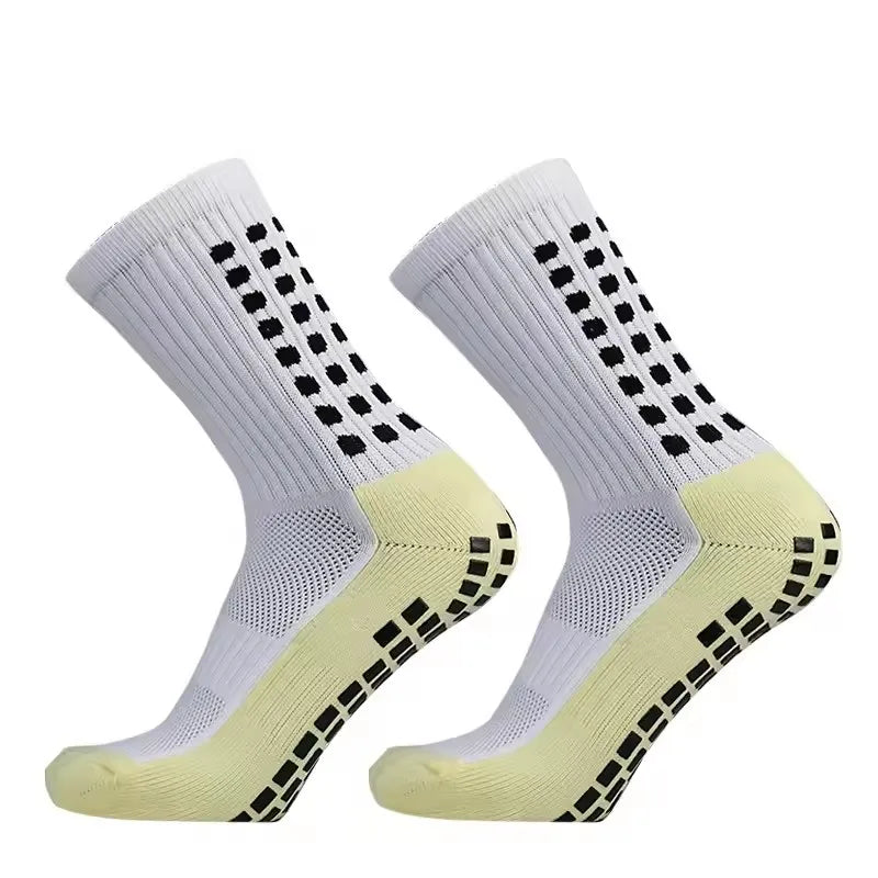 Men's New Football Socks Outdoor Sports Grabbing Socks Silicone Anti Slip Socks Football Basketball Sports Socks