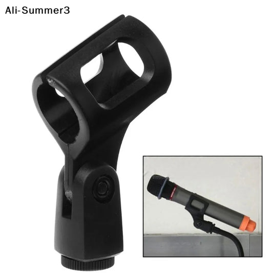 【Ua】Flexible Microphone Stand Holder Mount Wireless Microphone Support Bracket Plastic Soft Smooth Clamp Fixing Accessories