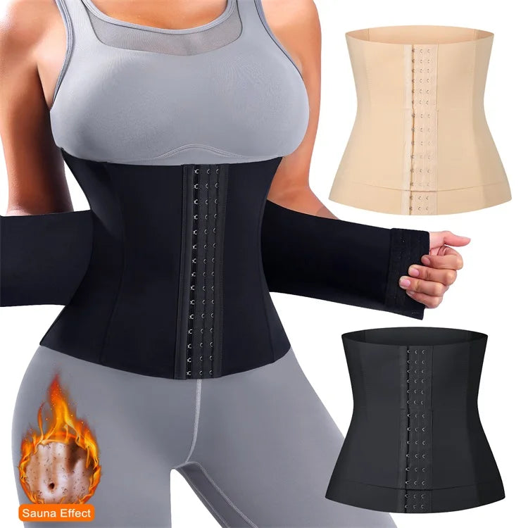 MiiOW Waist Trainer Corset Women's Binders Shapers Tummy Wrap Body Shapewear Breathable Slimming Belt Flat Belly Workout Girdle