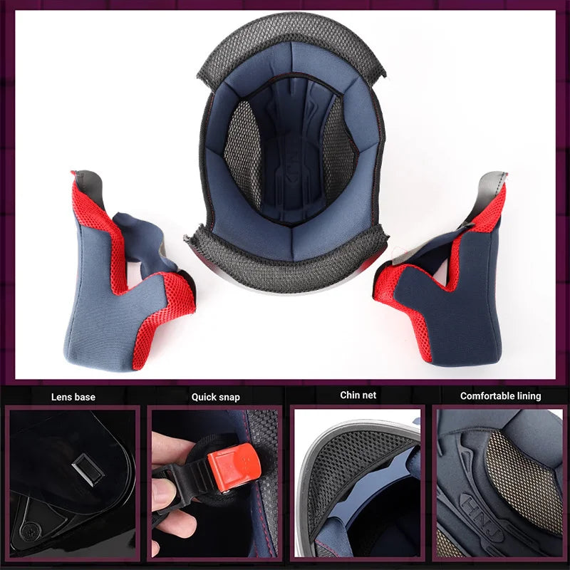 2022 Motorcycle Cat Ear Helmet Capacete Casque Full Face Helmet Women Moto Ear Helmets Personality Motorbike Helmet Motocross