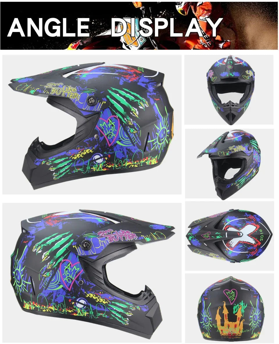Full Face Motorcycle Helmet Off-road Motorbike Free Shipping Send 3 Gifts Downhill AM DH Cross Capacete Motocross Casco helmets