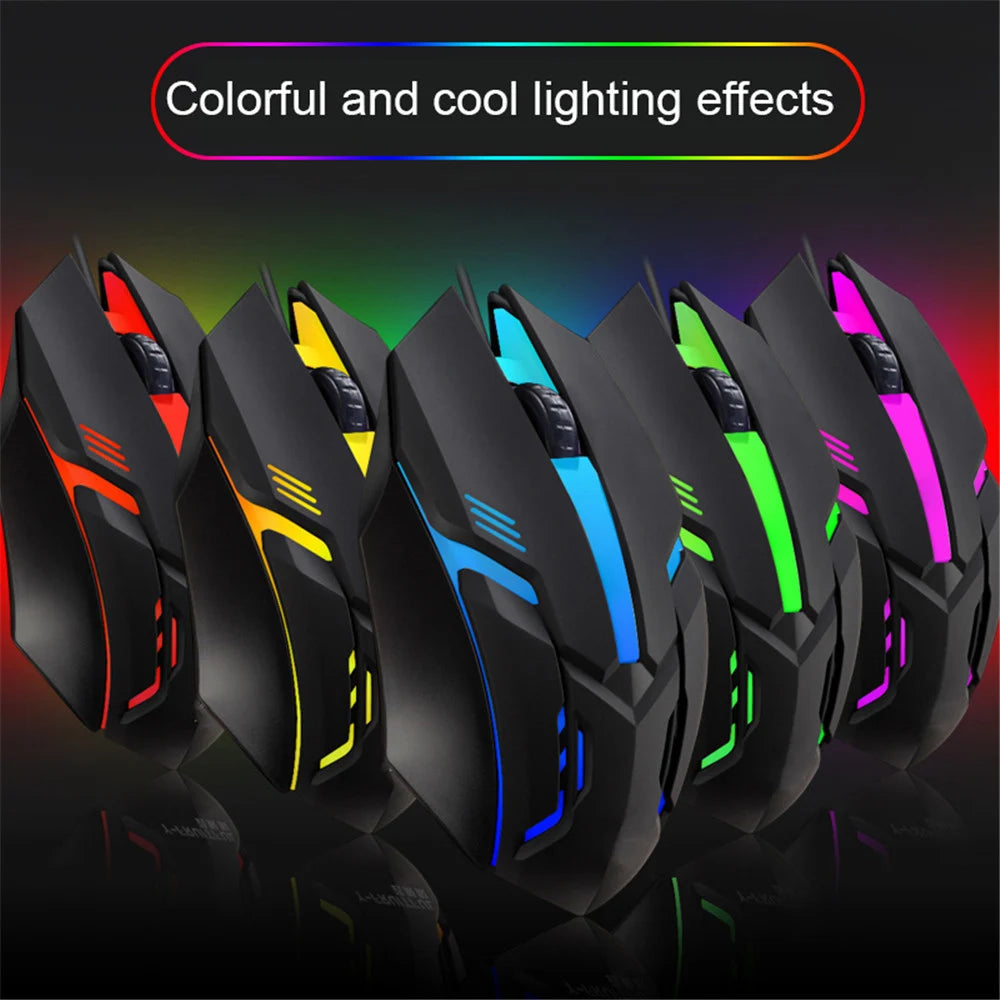USB Wired Gaming Mouse 5000 DPI 3 Buttons Silent Mause Backlit Professional Gamer Mice Ergonomic Computer Mouse For PC Laptop