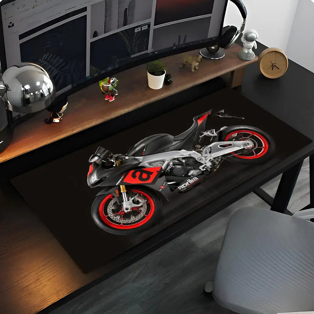 M-Motorcycle Logo A-Aprilia Mouse Pad Anime game mause pads cs lol XXL Home HD Computer Desk Mats Carpet Gamer Office Laptop Sof