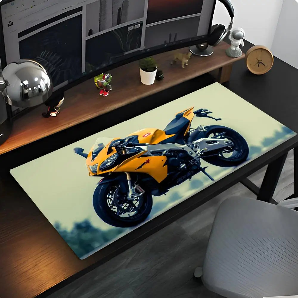 M-Motorcycle Logo A-Aprilia Mouse Pad Anime game mause pads cs lol XXL Home HD Computer Desk Mats Carpet Gamer Office Laptop Sof