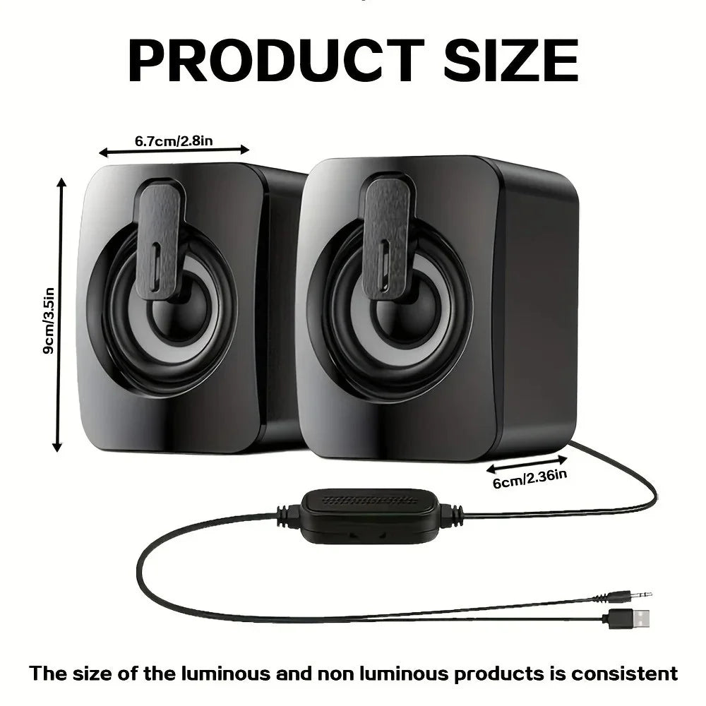 Mini Speaker For Computer PC Laptop Desktop Caixa De Som Sound Box Music Audio System Column Coluna Stereo Set Bocina Acoustics﻿