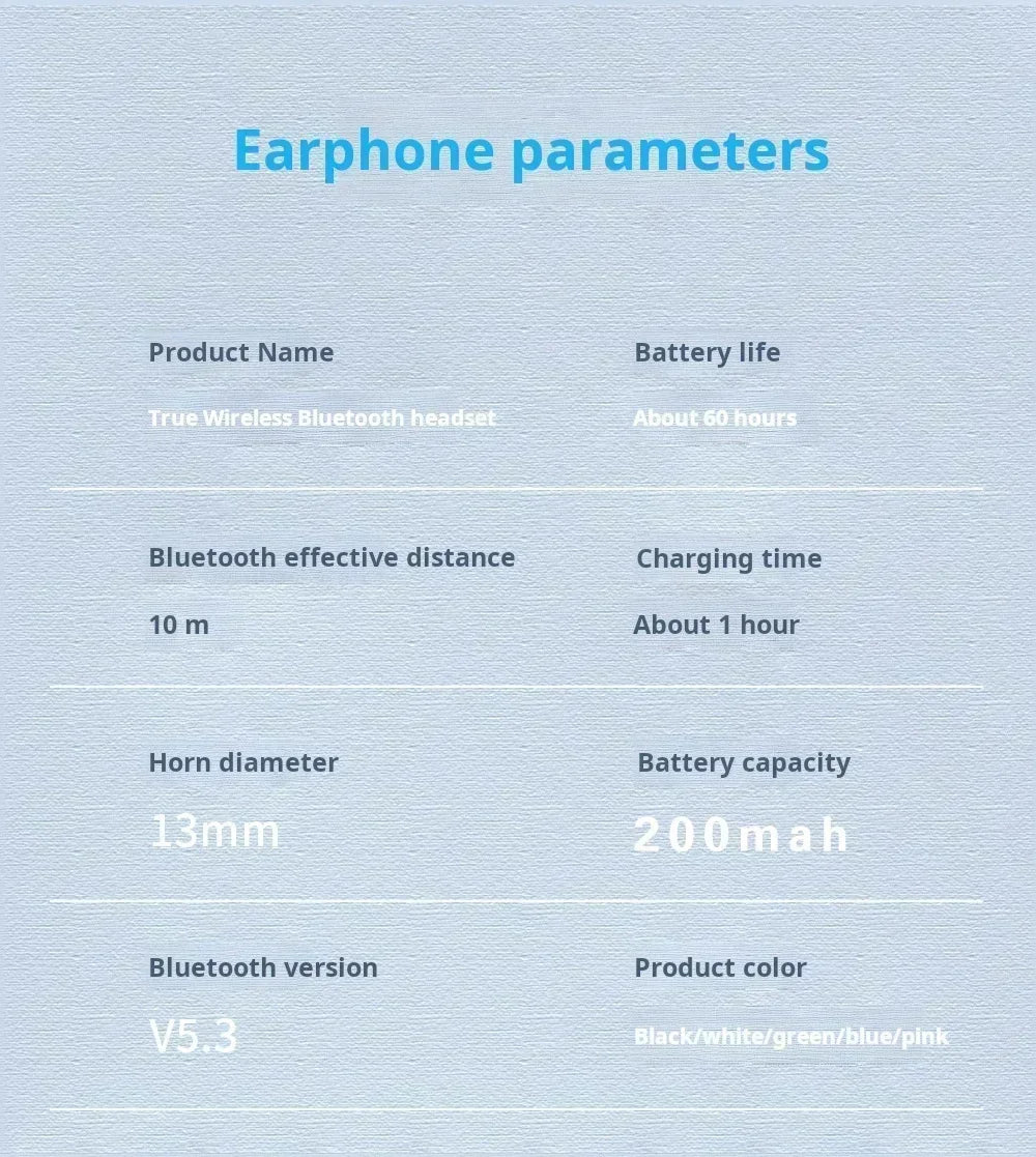 Wireless Bluetooth Earphones IN-Ear EarbudOriginal A7 for Xiaomi Waterproof ENC Noise Headphone With Mic Sports Hifi Headsets