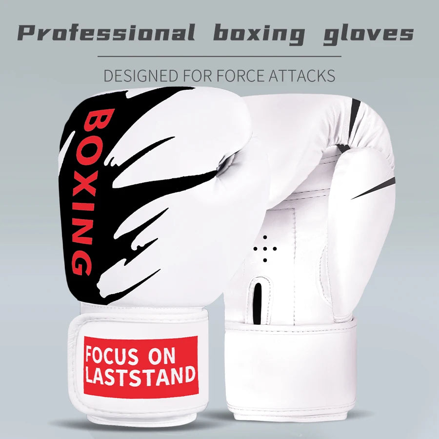 6/8/10/12oz Kids Women/Men Boxing Gloves Sanda Sparring Muay Thai MMA Karate Punch Training Mitts Kickboxing Guantes De Boxeo