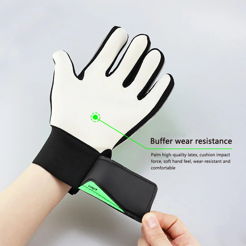 Children's Goalkeeper Gloves Latex Goalkeeper Gloves For Kids Football Goalkeeper Anti-Slip Training Gloves Soccer Goalie Gloves