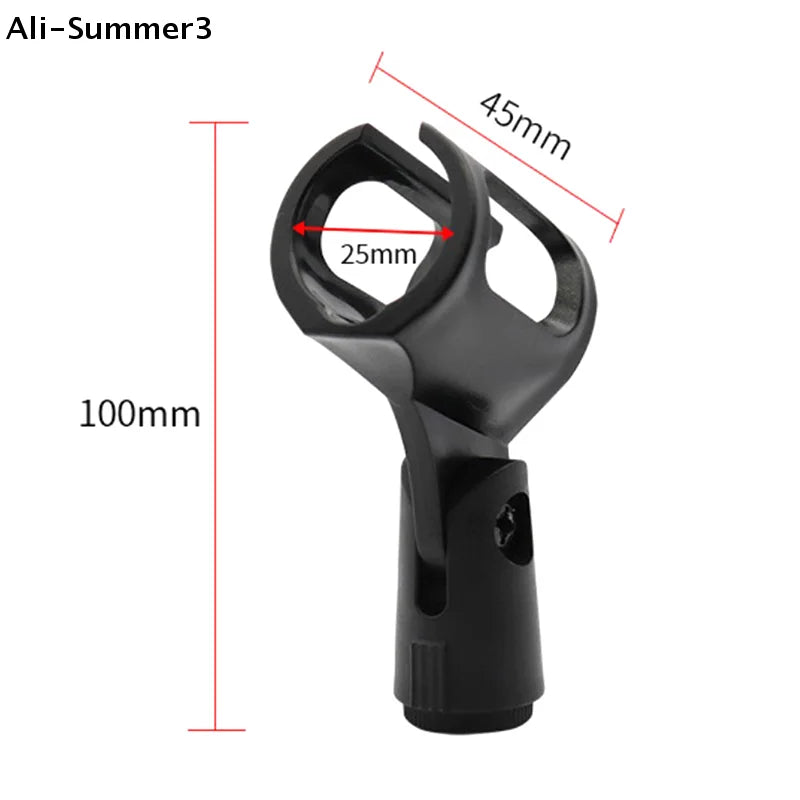 【Ua】Flexible Microphone Stand Holder Mount Wireless Microphone Support Bracket Plastic Soft Smooth Clamp Fixing Accessories
