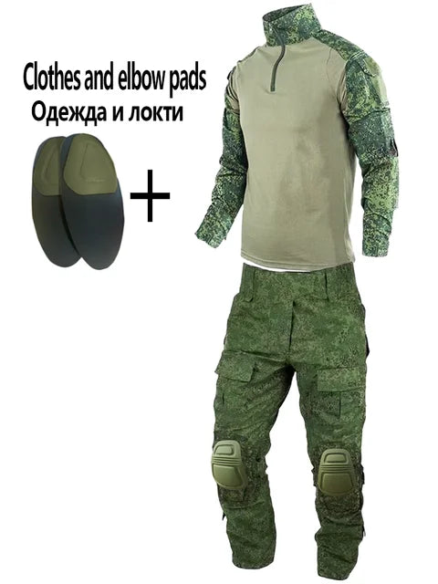Military Uniform Camouflage Tactical Multicam Suit Men Airsoft Combat Paintball Shirt Coat Pant Soldier Sniper Hunting Clothes