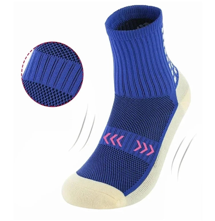 Men's New Football Socks Outdoor Sports Grabbing Socks Silicone Anti Slip Socks Football Basketball Sports Socks
