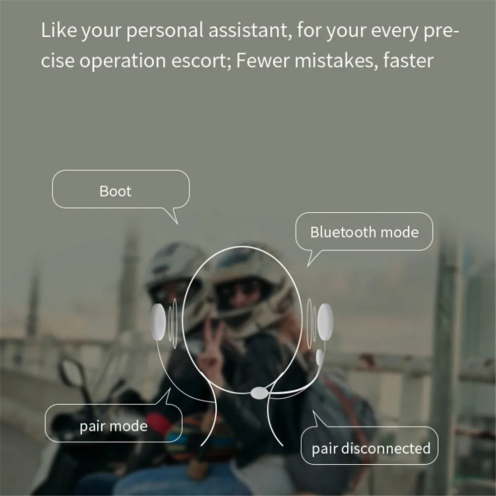 1/2 X1 Bluetooth Motorcycle Helmet Intercom Headset For 2 Rider 1000M intercomunicador Moto Interphone Wireless Handsfree Call