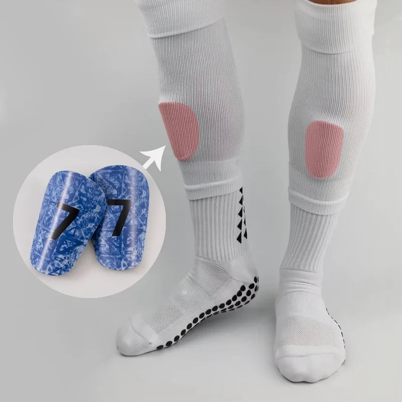 2026 Mini Shin Guards No.7 Kids Adults - Ultra Thin Soccer Leg Guards Lightweight Protection USA Canada Mexico Summer Sports