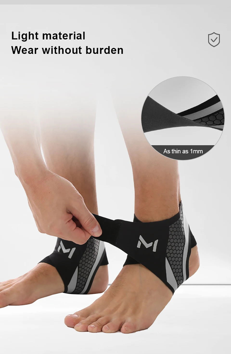 GOBYGO 1Pcs Ankle Protectors Running Joint Strain Ankle Wear Tear Anti-fracture Ankle Protector Basketball Soccer Men Women