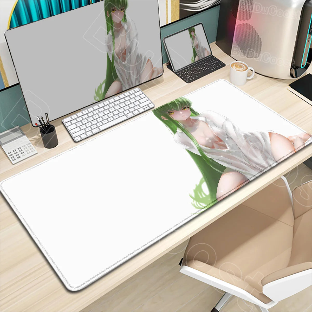 Large Anime Code Geass Mousepad Laptop Gaming Mouse Pad Pc Accessories Deskmat Keyboard Desk Mat Protector Pretty C.C. Mause Pad