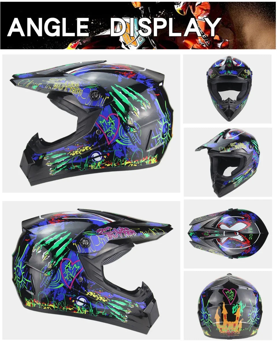Full Face Motorcycle Helmet Off-road Motorbike Free Shipping Send 3 Gifts Downhill AM DH Cross Capacete Motocross Casco helmets
