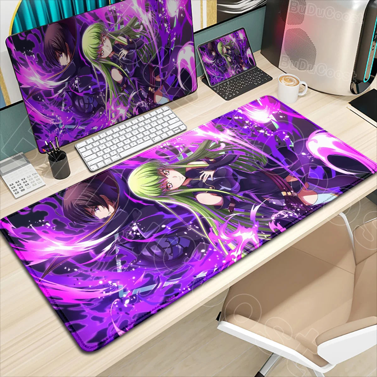 Large Anime Code Geass Mousepad Laptop Gaming Mouse Pad Pc Accessories Deskmat Keyboard Desk Mat Protector Pretty C.C. Mause Pad