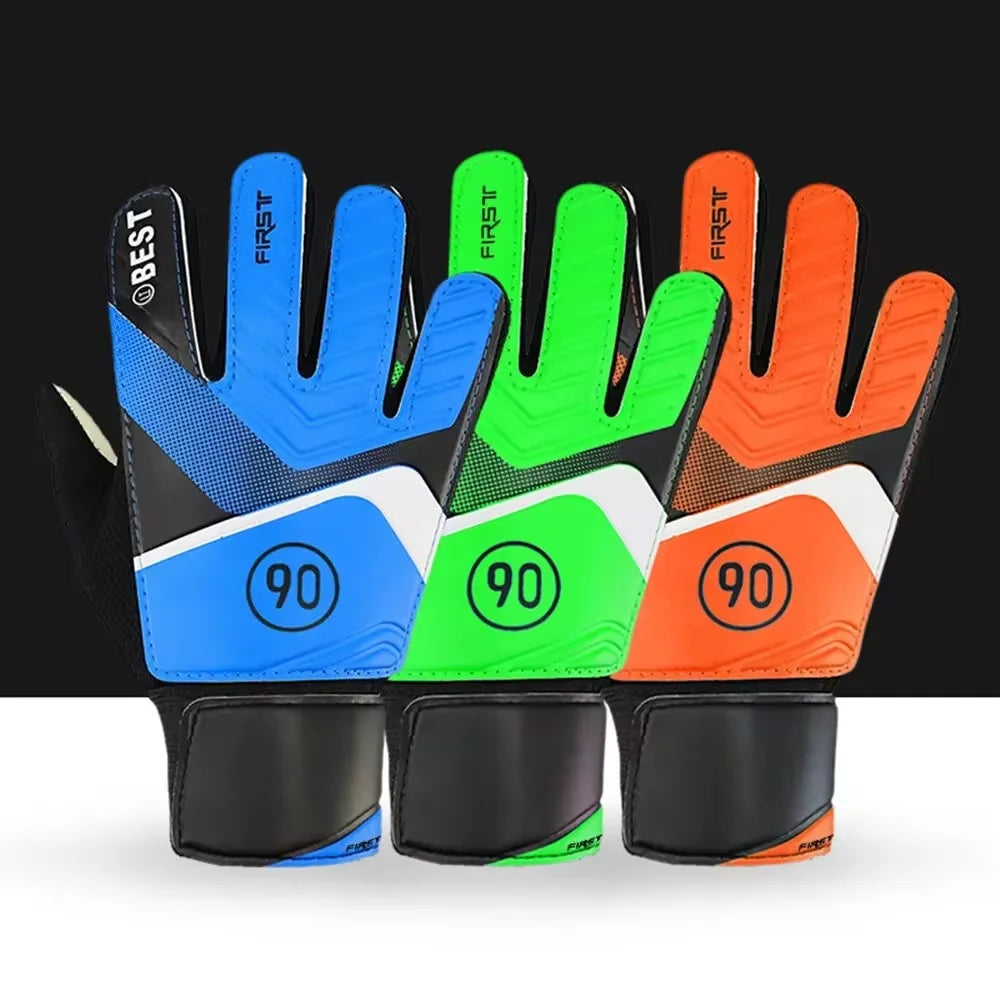 Children's Goalkeeper Gloves Latex Goalkeeper Gloves For Kids Football Goalkeeper Anti-Slip Training Gloves Soccer Goalie Gloves
