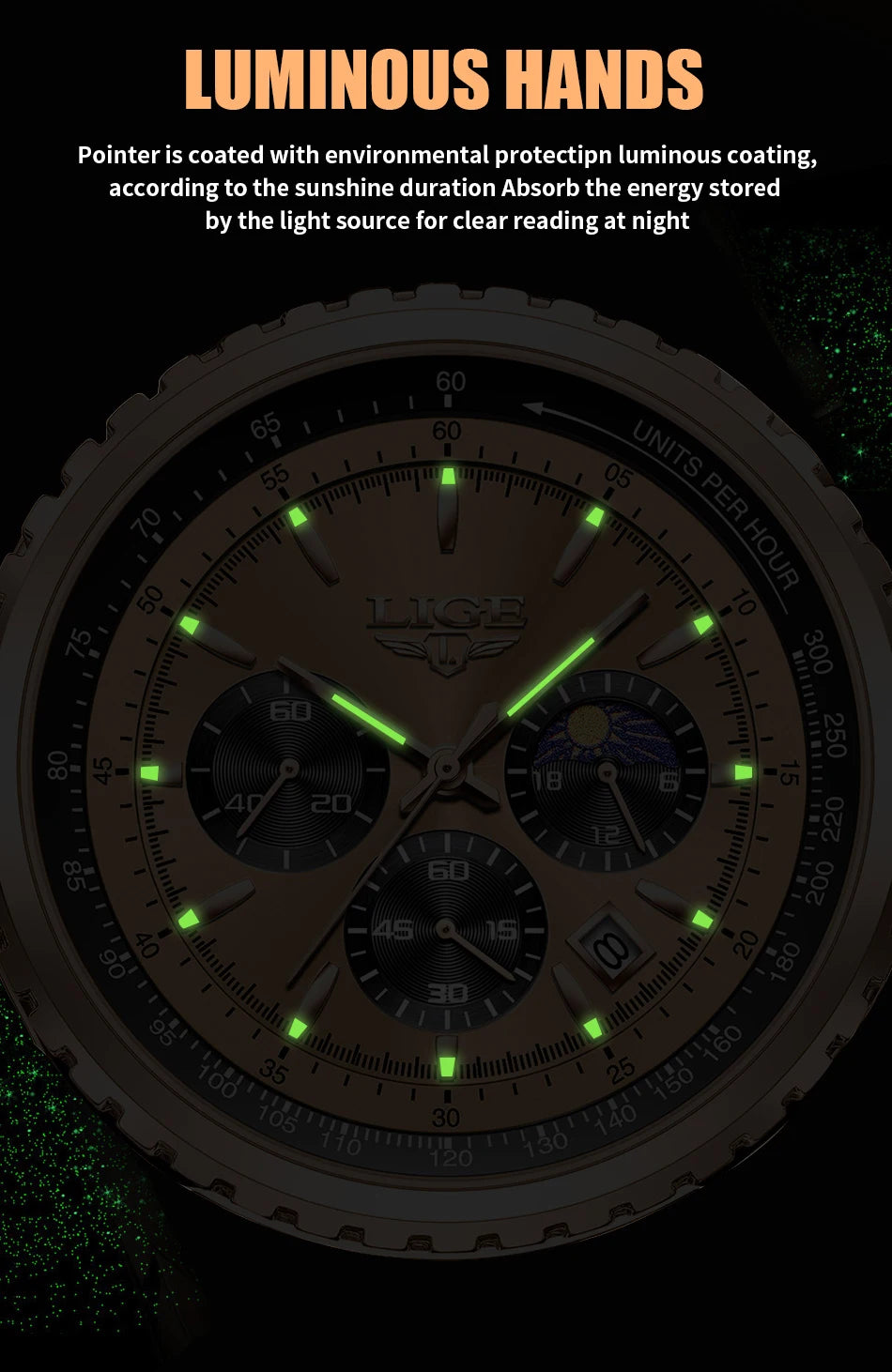 Relogio Masculino LIGE New Men Watch With Full Steel Waterproof Luminous Quartz Watch For Men Fashion Military Date Chronograph