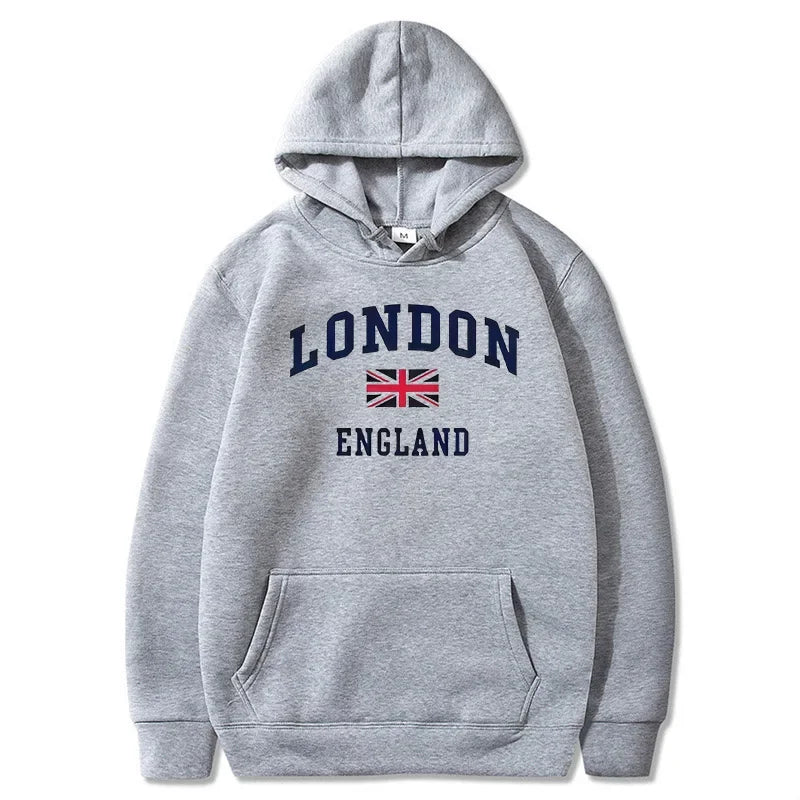 London England Hoodie Men's Hooded Sweatshirts Winter Autumn Fleece Outdoor Sports Casual Pullover men womens Hoodies Clothing