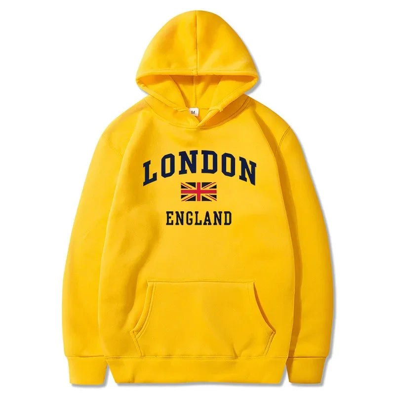 London England Hoodie Men's Hooded Sweatshirts Winter Autumn Fleece Outdoor Sports Casual Pullover men womens Hoodies Clothing