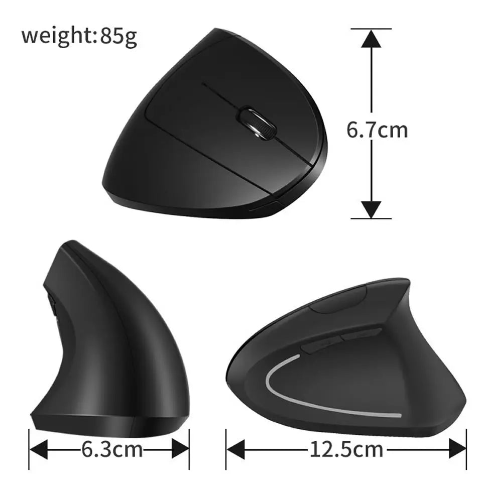 Vertical Wireless USB Mouse Ergonomic Rechargeable Portable PC Gamer For Computer Laptop Notebook Mause Gaming Accessories Mous